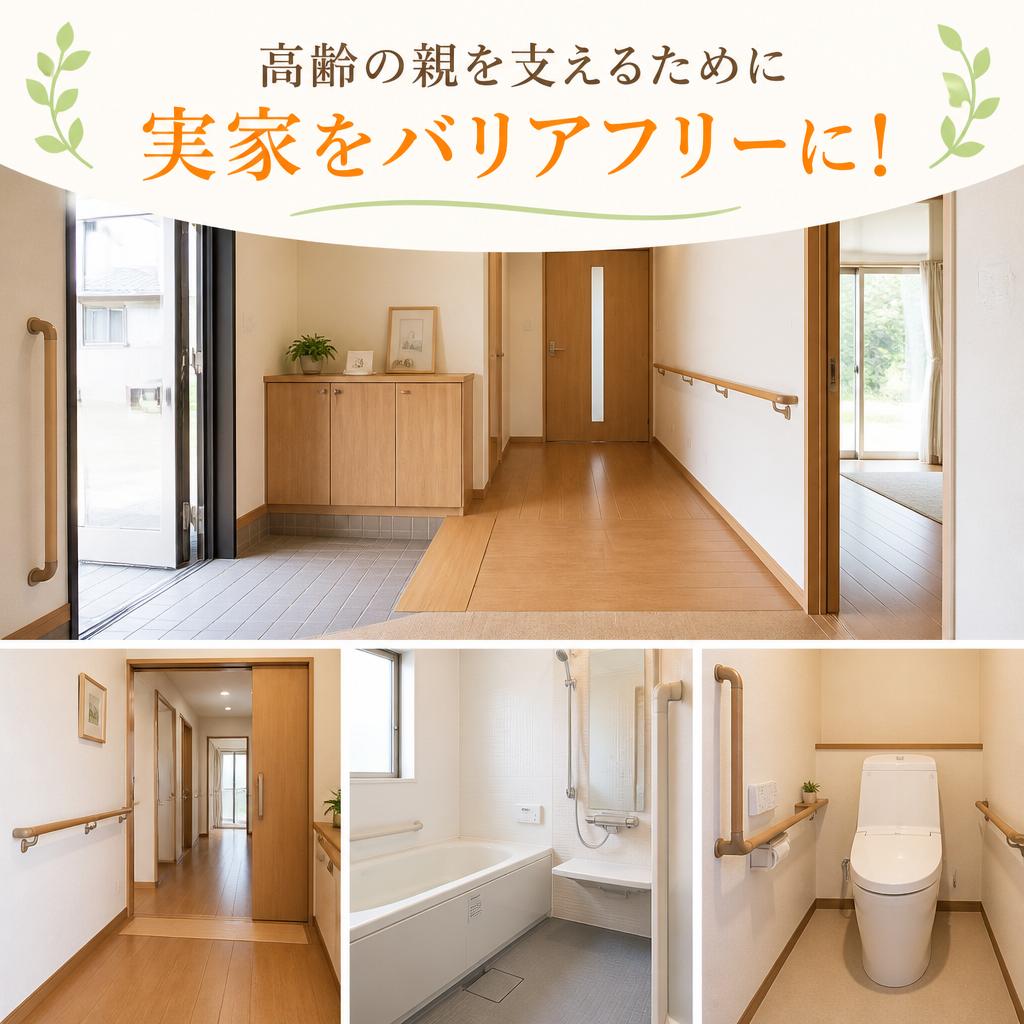 高齢の親を支えるために実家をバリアフリーに！