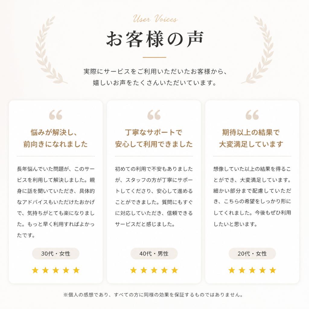 お客様の声