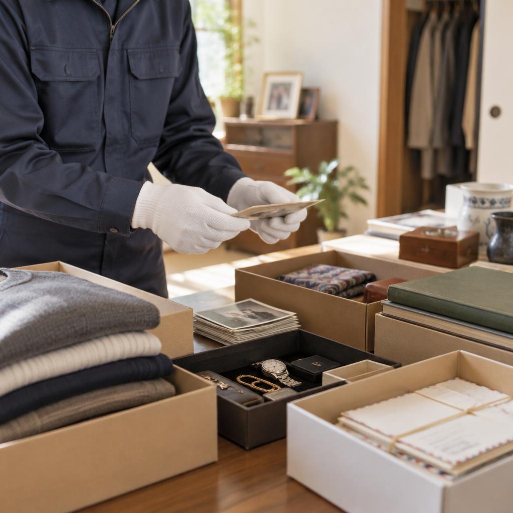 一つひとつ確かめて、残したい品を見逃さない